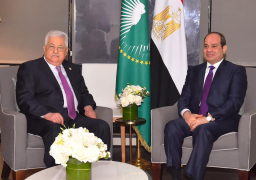 بالصور … استقبل الرئيس السيسي نظيره الفلسطيني محمود عباس وذلك بمقر إقامة السيد الرئيس بنيويورك