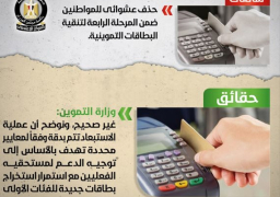 “المركز الاعلامى” ينفي الحذف العشوائي للمواطنين بالبطاقات التموينية
