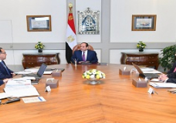 الرئيس السيسي يلتقي رئيس الوزراء ومحافظ البنك المركزي ووزير المالية