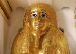 الآثار: عرض التابوت الذهبي للكاهن (نچم عنخ) الثلاثاء المقبل بمتحف الحضارة