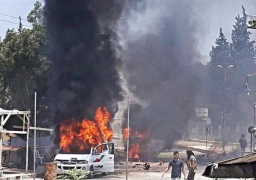 انفجار سيارة مفخخة في مدينة عفرين شمال سوريا