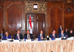 الرئيس السيسى يشارك فى مأدبة عشاء أقامتها غرفة التجارة الأمريكية