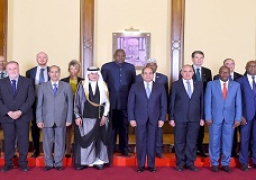 الرئيس عبد الفتاح السيسي يستقبل رؤساء وفود الدول المشاركة في فعاليات “أسبوع القاهرة الثاني للمياه”