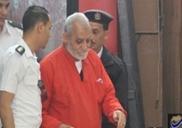 اليوم.. محاكمة مرشد الإخوان و46 آخرين بـ”أحداث قسم شرطة العرب”