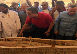 بالصور .. وزير الآثار: توابيت خبيئة العساسيف تعود لعائلات الأسرة الـ22 الفرعونية