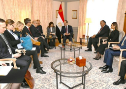 الرئيس عبد الفتاح السيسي يستقبل بيتر ألتماير وزير الاقتصاد والطاقة الألماني بمقر إقامته ببرلين