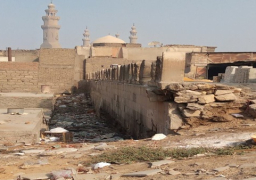الاثار: البدء في ترميم مقابر اثرية بالامام الشافعي بعد هبوط أرضي