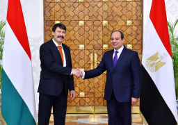 الرئيس السيسي يعرب عن سعادته باستقبال رئيس المجر