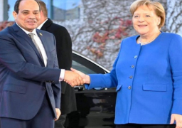 بدء المباحثات الثنائية بين الرئيس السيسي وإنجيلا ميركل في برلين