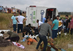 مصرع 5 وإصابة 36 آخرون فى انقلاب حافلة ركاب لالجزائر