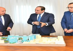 الرئيس عبد الفتاح السيسي يجتمع مع الدكتور مصطفى مدبولي رئيس مجلس الوزراء، والفريق كامل الوزير، وزير النقل