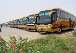 النقل : تدشين 11 اتوبيس جديد ضمن صفقة توريد ٢١ اتوبيس جديد بتكلفة إجمالية 96.65 مليون جنية