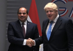 الرئيس السيسي يهنئ جونسون بالفوز في الانتخابات البرلمانية ببريطانيا