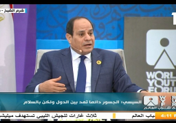 السيسي: الجسور تمد دائما بين الدول ولكن بالسلام