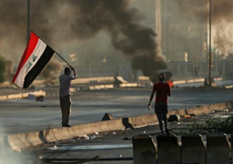 مقتل متظاهر خلال مواجهات بين قوات الأمن العراقية والمناهضين للأحزاب فى بغداد والبصرة