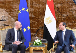 بالصور : الرئيس عبد الفتاح السيسي ورئيس المجلس الأوروبي يتوافقان على ضرورة التسوية السياسية للقضية الليبية