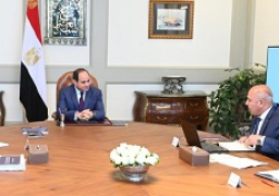 السيد الرئيس عبد الفتاح السيسي يجتمع مع الدكتور مصطفى مدبولي رئيس مجلس الوزراء، والفريق كامل الوزير، وزير النقل