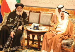 البابا تواضروس الثاني يهنئ أمير الكويت للذكرى 14 لتوليه مهام الحكم