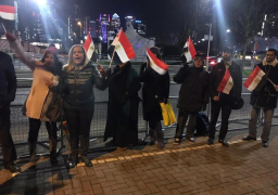 الجالية المصرية بلندن تنظم وقفة تأييد للرئيس السيسي