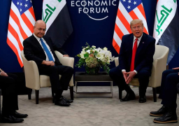 الرئيس العراقي يبحث مع ترامب عددًا من القضايا على هامش منتدى دافوس