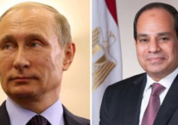 السيسى يبحث مع بوتين هاتفيا تطورات القضية الليبية