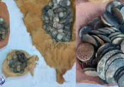 بالصور … العثور علي 370 عملة معدنية بكنيسة أبو فانا الأثرية بالمنيا