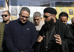 صور..العناني يتفقد أعمال الترميم في مواقع مسار العائلة المقدسة بالمنيا