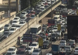 كثافات مرورية بدائرى المرج وطريق الاوتوستراد