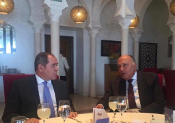 وزير الخارجية يلتقي نظيره الجزائري لبحث التعاون الثنائى