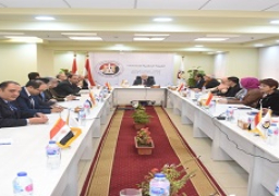 “الوطنية للانتخابات” تستقبل وفد مجلس الشورى الإندونيسي