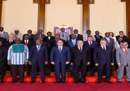 الرئيس السيسي يستقبل رؤساء المحاكم الدستورية العليا الأفارقة