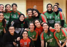 فوز سبورتنج للطائرة على جامعة نورة السعودي في الألعاب العربية للسيدات