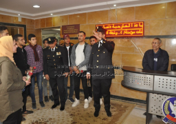 مرور النزهة بمديرية أمن القاهرة تستقبل عدد من طلاب جامعة المنصورة