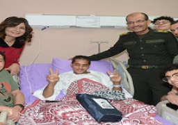 وزيرة الهجرة تزور مصابى القوات المسلحة بصحبة وفد من أبناء الجيلين الثانى والثالث من المصريين بكندا …