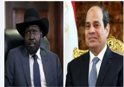 الرئيس السيسي يتلقي اتصالاً هاتفياً من الرئيس سلفا كير، رئيس جمهورية جنوب السودان