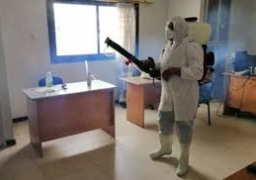 تطهير وتعقيم مباني وزارة التنمية المحلية لمجابهة كورونا