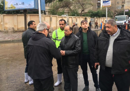 وزير التنمية المحلية يتابعان جهود شفط مياه الأمطار من شوارع القاهرة