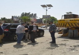 محافظ الجيزة يتابع ميدانيا غلق الحدائق والمحال ومجهودات رفع المخلفات بشمال