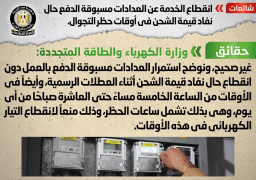 “الوزراء” ينفى انقطاع الخدمة عن عدادات الكهرباء حال نفاد قيمة الشحن
