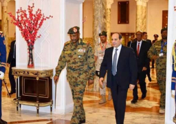 السيسي يهنئ رئيس المجلس العسكرى الانتقالى السودانى بحلول رمضان
