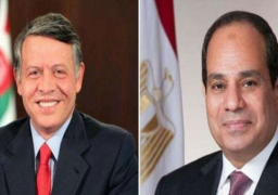 الرئيس السيسي يهنئ ملك الأردن بمناسبة حلول شهر رمضان المعظم