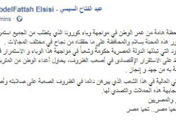 السيسي : نقف معاً في مواجهة وباء كورونا وأعداء الوطن