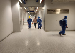 بالصور.. تعقيم شامل للمتحف المصري الكبير للوقاية من “كورونا”