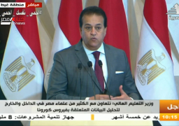 عبد الغفار: نتوقع الوصول الى 40 ألف حالة إصابة بفيروس كورونا كحد اقصي