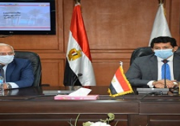 وزير الرياضة ومحافظ بورسعيد مع وزير الإسكان يبحثون انشاء المدينة الرياضية بمدينة سلام بورسعيد