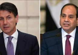 الرئيس السيسي يبحث هاتفيا مع رئيس وزراء إيطاليا آخر تطورات الأزمة الليبية