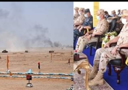 وزير الدفاع يشهد المناورة “حسم 2020” فى الإتجاه الإستراتيجى الغربى