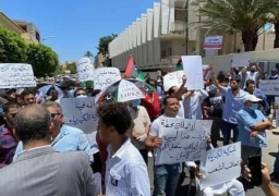 مظاهرات فى العاصمة الليبية طرابلس ضد حكومة الوفاق بسبب أزمة الكهرباء