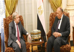 شكري يبحث هاتفيا مع سكرتير عام الأمم المتحدة الوضع في ليبيا