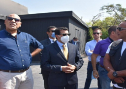 وزير الرياضة يتفقد موقع إقامة قرعة مونديال العالم لليد 2021